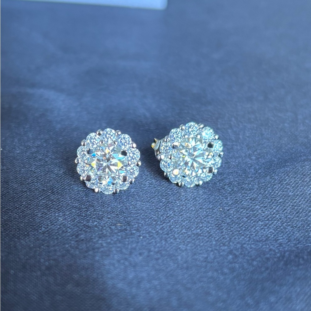 NEW 2.0 Carat Moissanite Earrings